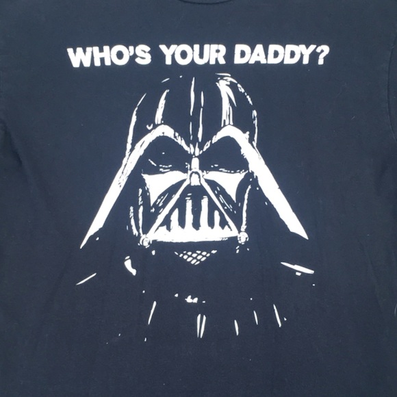 Darth Vader “who’s your daddy” tee in black - Picture 3 of 3